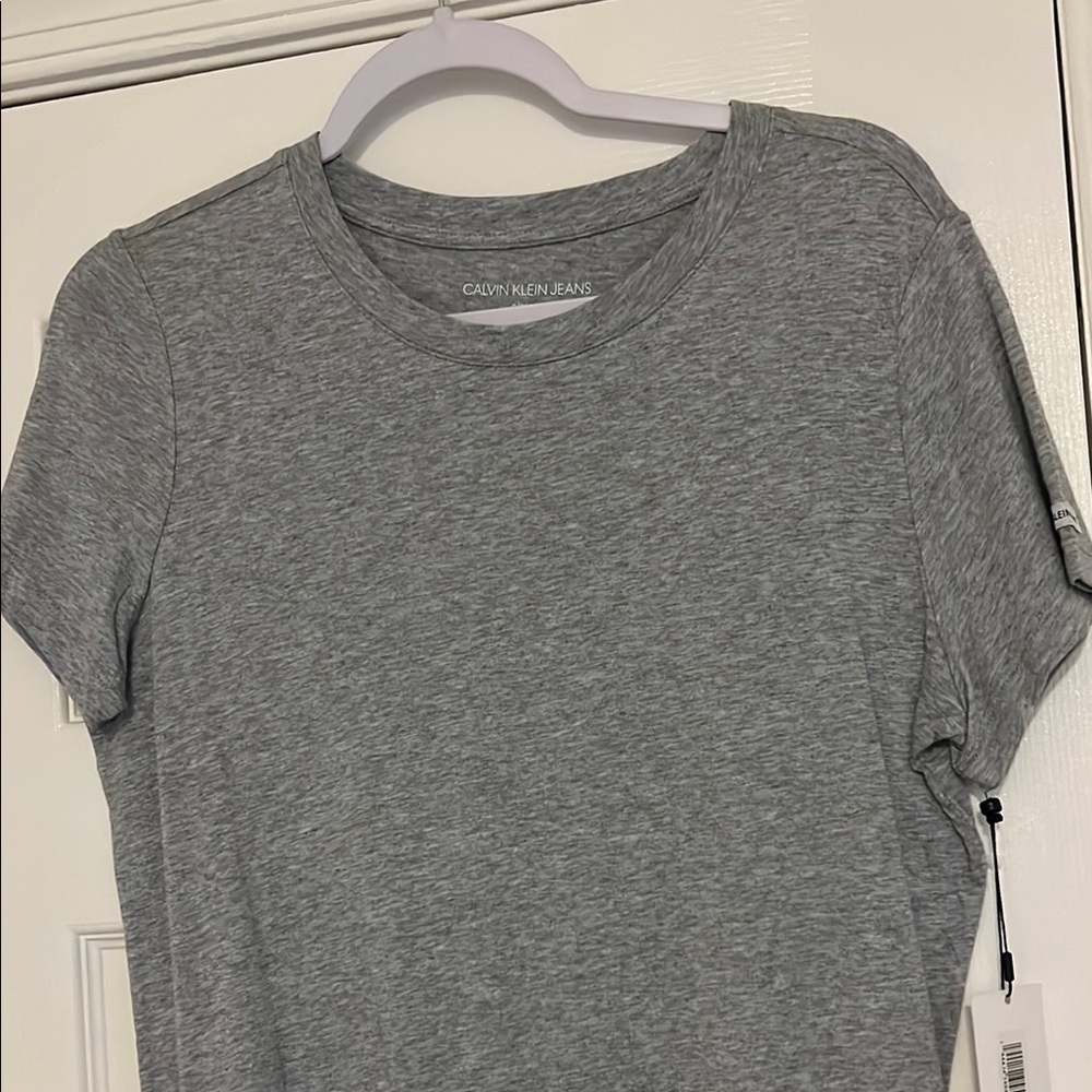 Calvin Klein Jeans Gray Fitted Bodysuit Size S